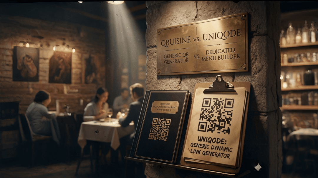 QRuisine vs. Uniqode: Generic QR Generator vs. Dedicated Menu Builder
